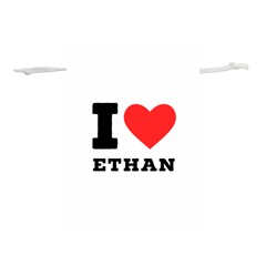 I Love Ethan Lightweight Drawstring Pouch (m) by ilovewhateva