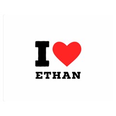 I Love Ethan Premium Plush Fleece Blanket (medium)