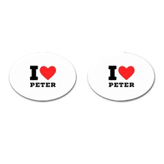 I Love Peter Cufflinks (oval) by ilovewhateva