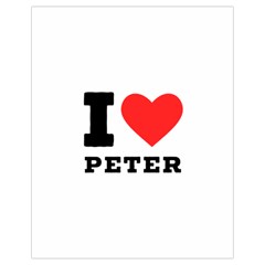 I Love Peter Drawstring Bag (small) by ilovewhateva