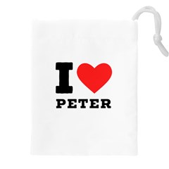 I Love Peter Drawstring Pouch (5xl) by ilovewhateva