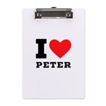 I love peter A5 Acrylic Clipboard Front