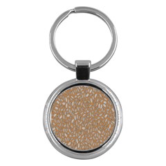 Leaves-013 Key Chain (round) by nateshop