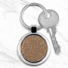 Leaves-013 Key Chain (round) by nateshop