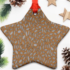 Leaves-013 Star Ornament (two Sides) by nateshop