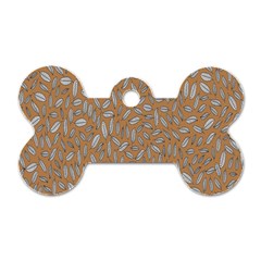 Leaves-013 Dog Tag Bone (one Side) by nateshop