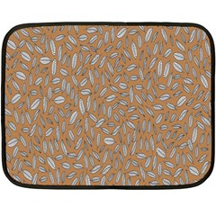 Leaves-013 Fleece Blanket (mini) by nateshop