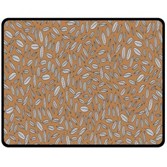 Leaves-013 Fleece Blanket (medium) by nateshop