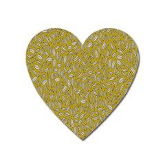 Leaves-014 Heart Magnet by nateshop