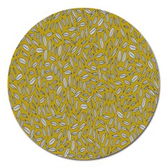 Leaves-014 Magnet 5  (round) by nateshop