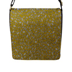 Leaves-014 Flap Closure Messenger Bag (l) by nateshop