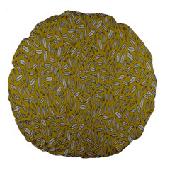 Leaves-014 Large 18  Premium Flano Round Cushions by nateshop