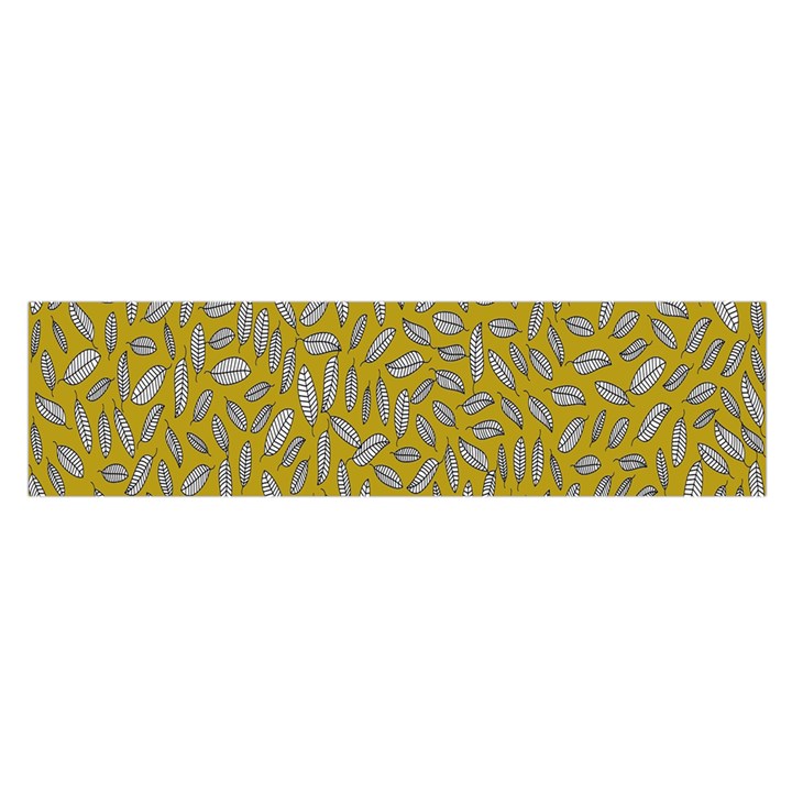 Leaves-014 Oblong Satin Scarf (16  x 60 )