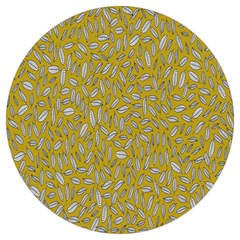 Leaves-014 Round Trivet by nateshop