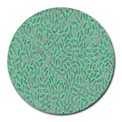 Leaves-015 Round Mousepad by nateshop