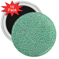 Leaves-015 3  Magnets (10 Pack)  by nateshop