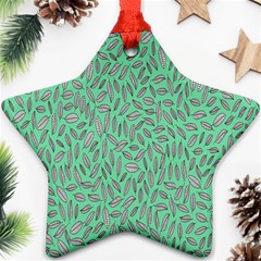 Leaves-015 Star Ornament (two Sides) by nateshop