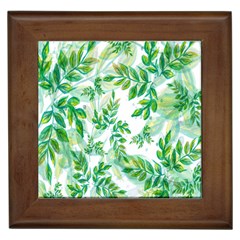 Leaves-37 Framed Tile by nateshop