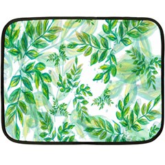 Leaves-37 Fleece Blanket (mini) by nateshop