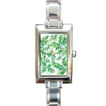 Leaves-37 Rectangle Italian Charm Watch Front