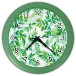 Leaves-37 Color Wall Clock Front