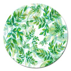 Leaves-37 Magnet 5  (round) by nateshop