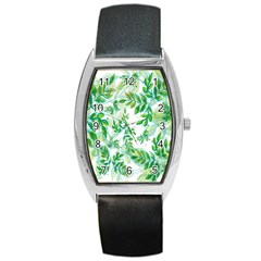 Leaves-37 Barrel Style Metal Watch by nateshop