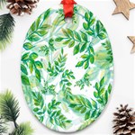 Leaves-37 Oval Ornament (Two Sides) Front