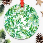 Leaves-37 Round Ornament (Two Sides) Front