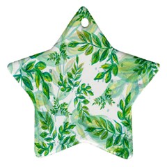 Leaves-37 Star Ornament (two Sides) by nateshop