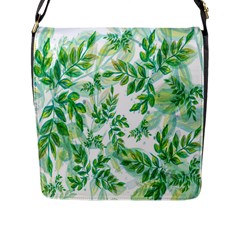 Leaves-37 Flap Closure Messenger Bag (l)