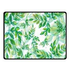 Leaves-37 Fleece Blanket (small) by nateshop