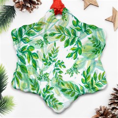 Leaves-37 Ornament (snowflake) by nateshop