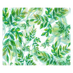 Leaves-37 Two Sides Premium Plush Fleece Blanket (small) by nateshop