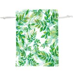 Leaves-37 Lightweight Drawstring Pouch (XL) Front