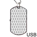 Ornamental 01 Dog Tag USB Flash (Two Sides) Front