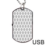 Ornamental 01 Dog Tag USB Flash (Two Sides) Back