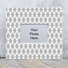 Ornamental 01 White Wall Photo Frame 5  X 7 