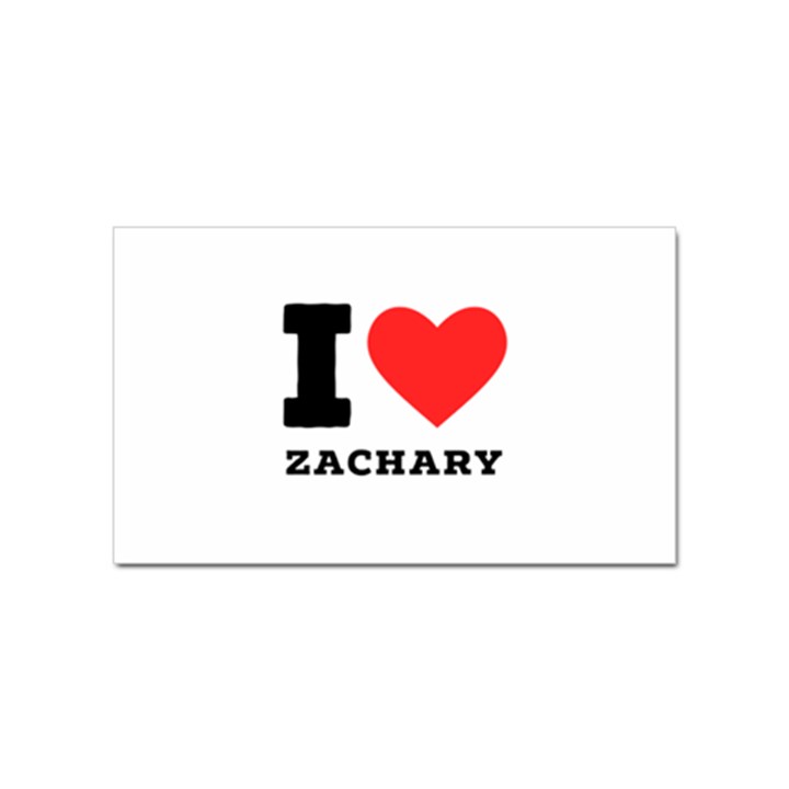 I love zachary Sticker (Rectangular)