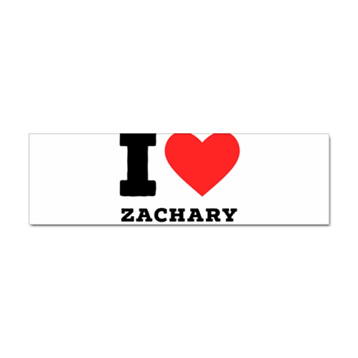 I love zachary Sticker Bumper (100 pack)