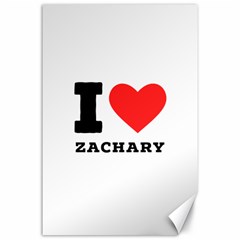 I Love Zachary Canvas 24  X 36  by ilovewhateva