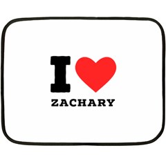 I Love Zachary Two Sides Fleece Blanket (mini) by ilovewhateva