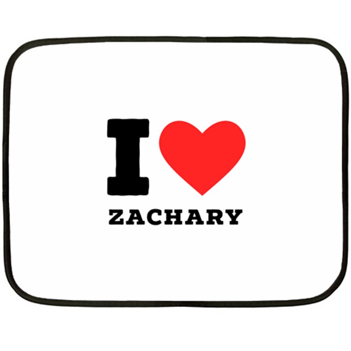 I love zachary Two Sides Fleece Blanket (Mini)