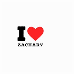 I Love Zachary Small Garden Flag (two Sides) by ilovewhateva