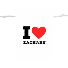 I Love Zachary Lightweight Drawstring Pouch (xl) by ilovewhateva