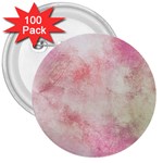 Pink-010 3  Buttons (100 pack)  Front