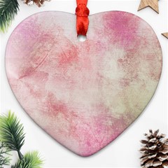 Pink-010 Heart Ornament (two Sides)