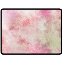 Pink-010 Two Sides Fleece Blanket (Large)