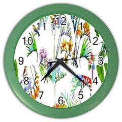 Pink-011 Color Wall Clock by nateshop