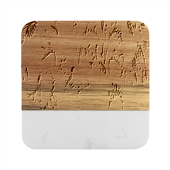 Pink-011 Marble Wood Coaster (square) by nateshop